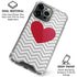Chevron Heart iPhone 16 Pro Clear Case